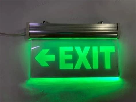 Led Exit Sign Board - LED Exit Sign Board Manufacturer from Noida
