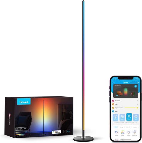 Govee LED Floor Lamp, RGBIC Corner Floor Lamp Works with Alexa Google ...