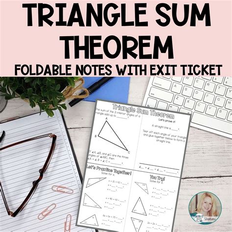 Triangle Sum Theorem Worksheet - Adriansonfifth