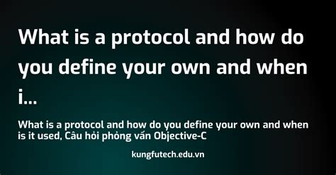 Define Protocol 的图像结果