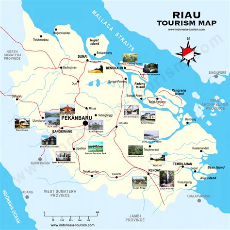 Riau Tourism Map