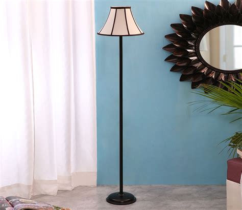 Buy Stick Fashionable Wrought Iron Floor Lamp (Off White and Brown) at ...