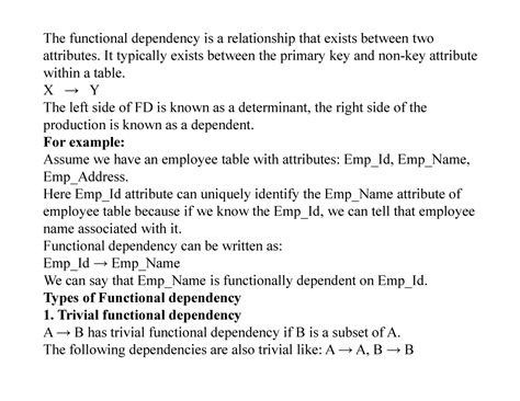 Normilization - The functional dependency is a relationship that exists ...