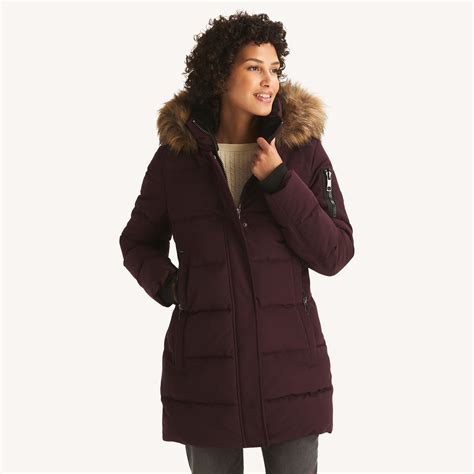 Faux Fur Hood Puffer Jacket | Nautica