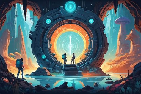 Mystical portal exploration collaborative dimensional adventure ...
