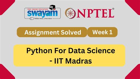 Image result for NPTEL Python for Data Science