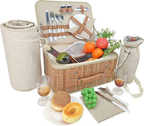 Picnic Basket For 2 With Blanket at Margie Barker blog