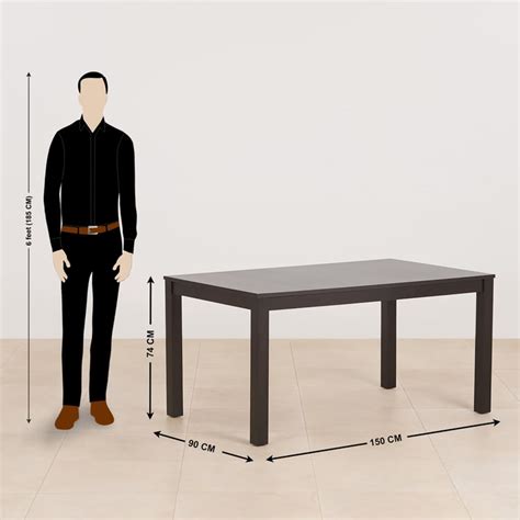 Buy (Refurbished) Diana 6-Seater Dining Table - Brown from Home Centre ...