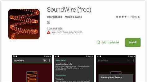 Image result for Use SoundWire App for Android