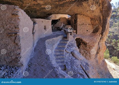 Gila Cliff Dwellings National Monument with Mogollon Pueblo Ruins in ...