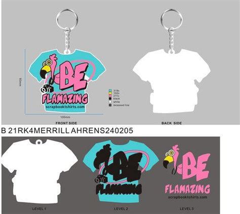 CUSTOM RUBBER KEYCHAIN-21RK4MERRILL AHRENS – Besty Promo