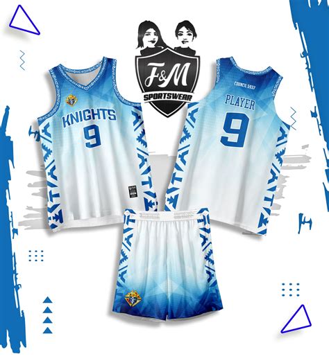 Sublimated Basketball Jersey Design with Number 9
