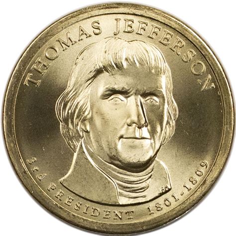 2007 D Thomas Jefferson Presidential $1 Dollar Uncirculated Coin | eBay