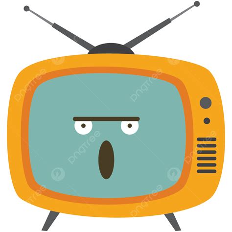 Television Emoji Expression Boring Vector, Television, Emoticon, Boring PNG and Vector with ...