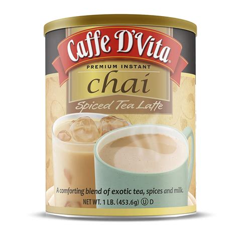 Amazon.com : Caffe D’Vita Spiced Chai Latte Mix - Chai Tea Latte Powder ...