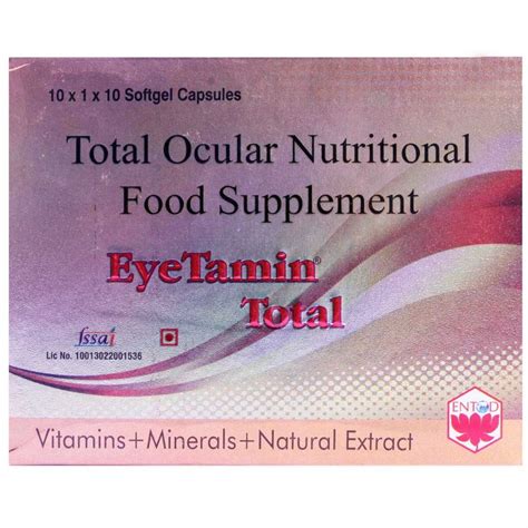 Eyetamin Total Capsule 10's Price, Uses, Side Effects, Composition ...