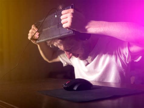 Image result for Gamer Breaking Computer