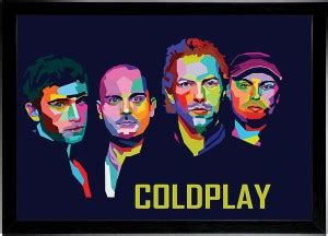 Coldplay Modern Pop Art Motivational Poster Paper Print - Music posters ...