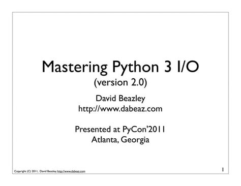 Image result for Python Cookbook: Recipes for Mastering Python 3 David Beazley Lectures