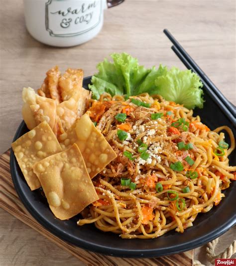 resep mie pangsit pedas manis