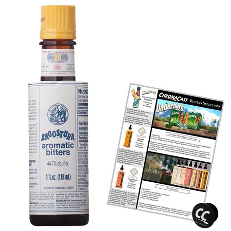 Amazon.com : Angostura Aromatic Bitters 4oz Bottle with Phone Grip and ...
