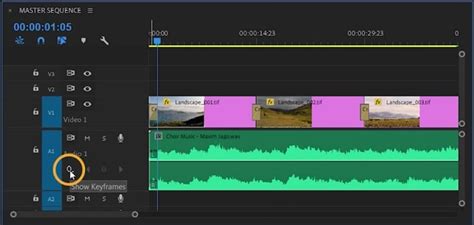 Premiere Pro Keyframes 的图像结果