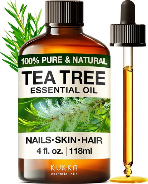 Amazon.com: KUKKA essential oils 100% Pure & Natural Tea Tree Oil for Skin, Hair, Toenails ...