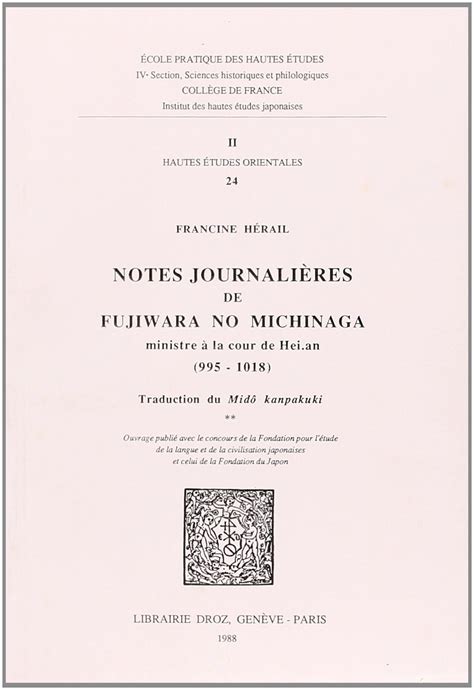 Amazon.in: Buy Notes journalieres de fujiwara no michinaga, ministre a ...