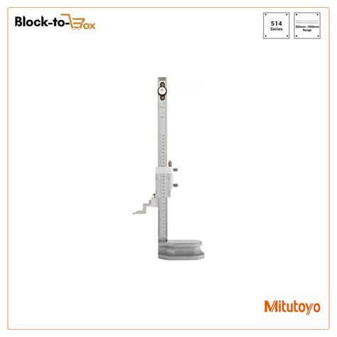 Mitutoyo Height Gauge Single Column-514 Series – Blocktobox Online ...