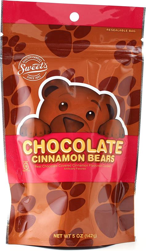 Amazon.com : Sweets Real Chocolate Covered Cinnamon Bears (42 oz Bag ...