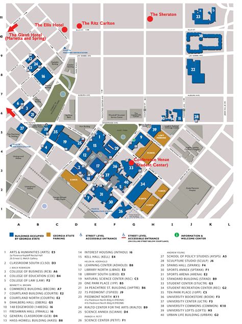 Appalachian State University Printable Campus Map