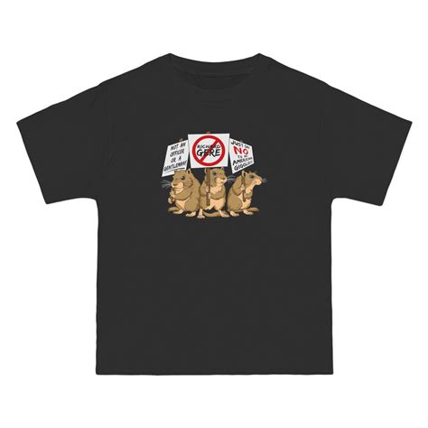 Gerbil Protest (Richard Gere) - Men's Heavyweight T-Shirt – T-Shirt Hell