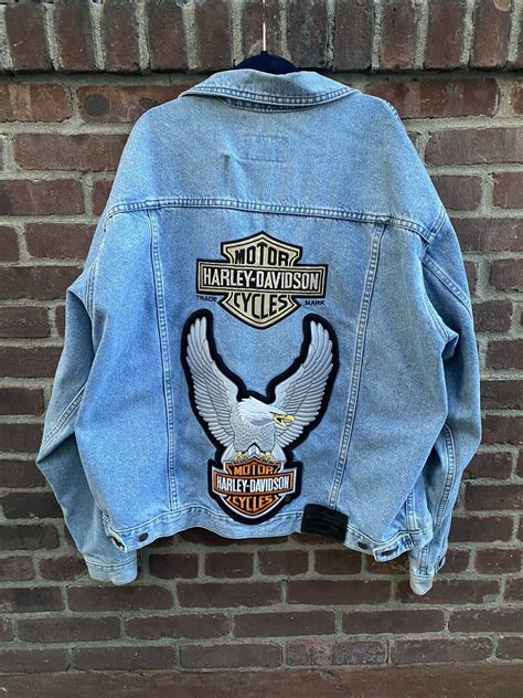 Vintage Harley Davidson Denim jacket XL - Gem