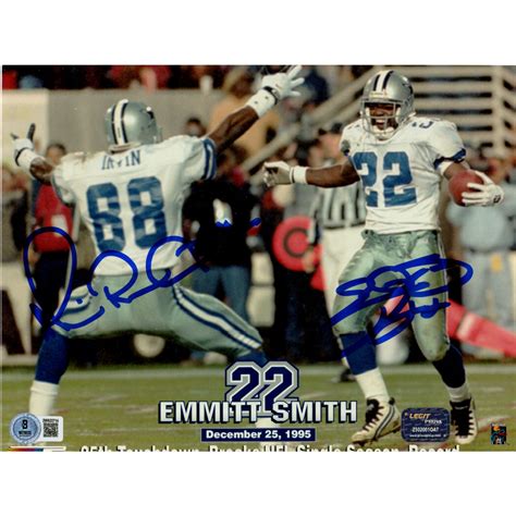Emmitt Smith Michael Irvin Autographed Dallas Cowboys 8×10 Photo ...