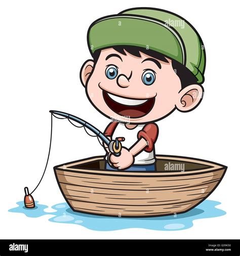 Boy Fishing Clip Art