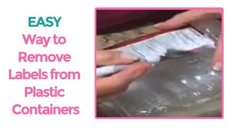 Image result for How to Remove Sticky Labels From Plastic Containers