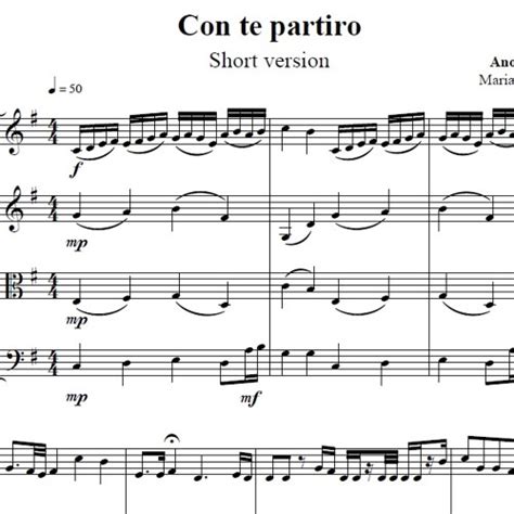 Con te partiro - Andrea Bocelli - String Quartet (preview) by Rock ...