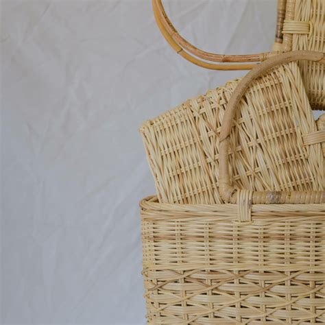 Image result for Rectangular Rattan Basket