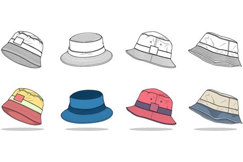 Bucket Hat Drawing Tutorial 的图像结果