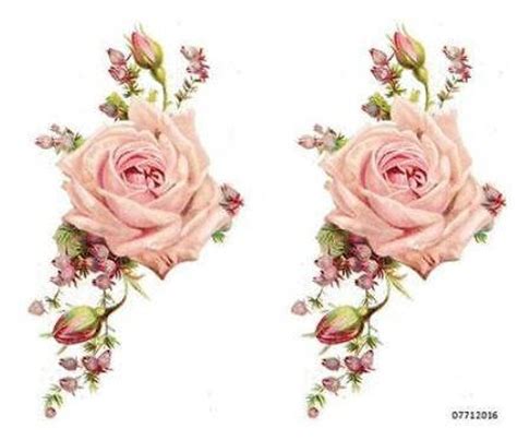 Vintage XL Pale Pink Cabbage Rose Swags Shabby Decals furniture Size - Etsy | Cabbage roses ...