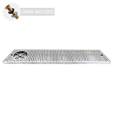 Countertop Drip Tray | Stainless Steel with Side Rinser (36" x 7 ...