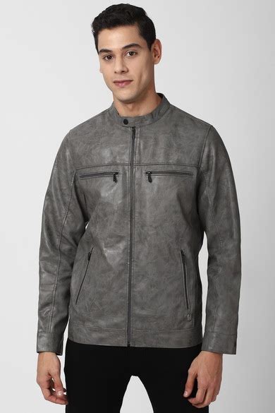 Buy Men Grey Solid Casual Jacket Online - 699287 | Peter England