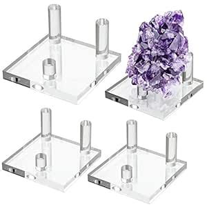 Hipiwe Clear Acrylic Display Stand - Three-Peg Display Easel Stands for ...