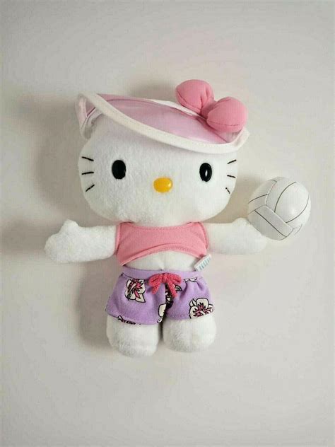 Nakajima Hello Kitty Volleyball Sports 2003 Plush Stuffed Doll 7 Inches ...