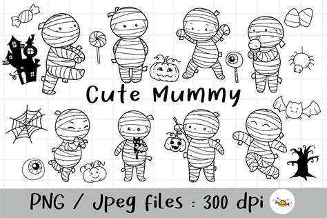 Mummy Clip Art Black And White