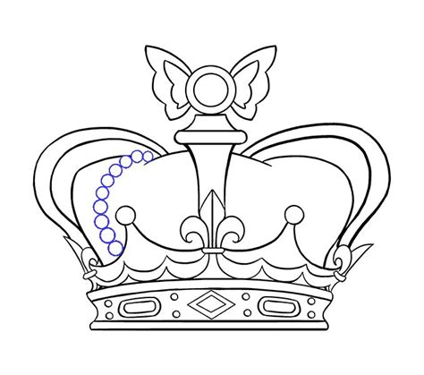 How to Draw a Crown - Step by Step