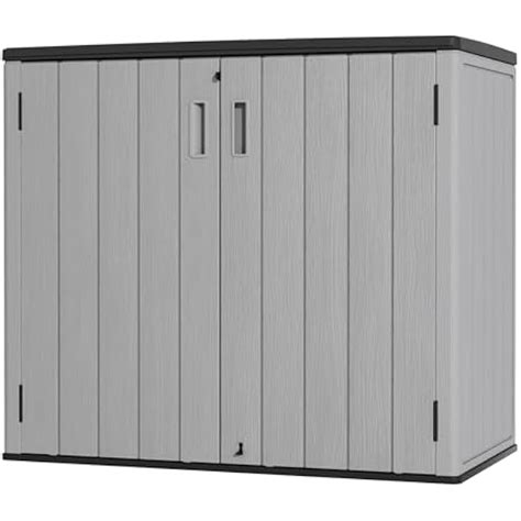 Mrosaa Large Outdoor Storage Box,Resin Sheds&Outdoor India | Ubuy