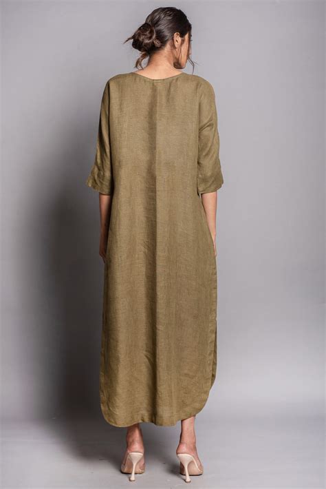 Linen Maxi Dress Linen Dress Plus Size Linen Clothing for - Etsy