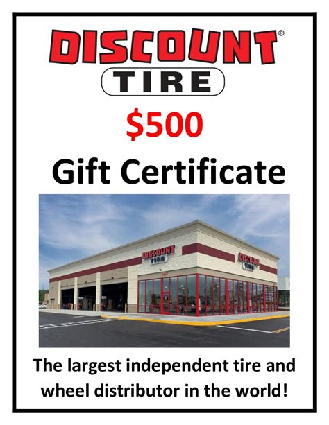 202 – Discount Tire Gift Certificate 2 – Bruce T Halle Assistance Fund