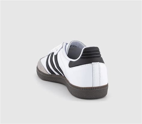 adidas Samba OG Trainers White Black Granite - Men's Trainers
